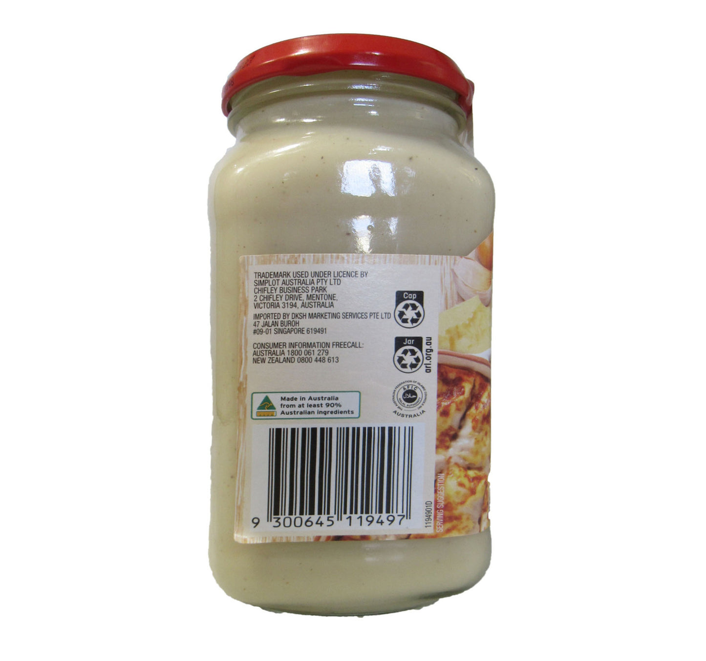 Leggo's Lasagne Bechamel Cheese Sauce 490 g