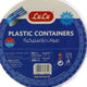 LuLu Plastic Containers with Lids Capacity 400 ml 20pcs