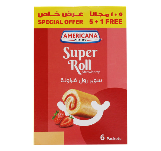 Americana Super Roll Strawberry 60 g 5 + 1
