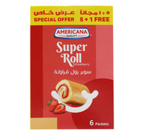 Americana Super Roll Strawberry 60 g 5 + 1