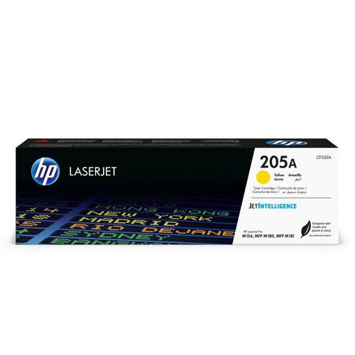 خرطوشة حبر HP 205A الأصلية لطابعات LaserJet (CF532A)، صفراء