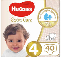حفاضات هجيز إكسترا كير مقاس 4، 8-14 كجم، عبوة اقتصادية، 40 قطعة