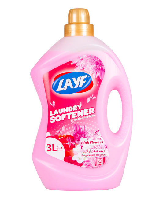 Layf Pink Flowers Laundry Softener 3 Litres