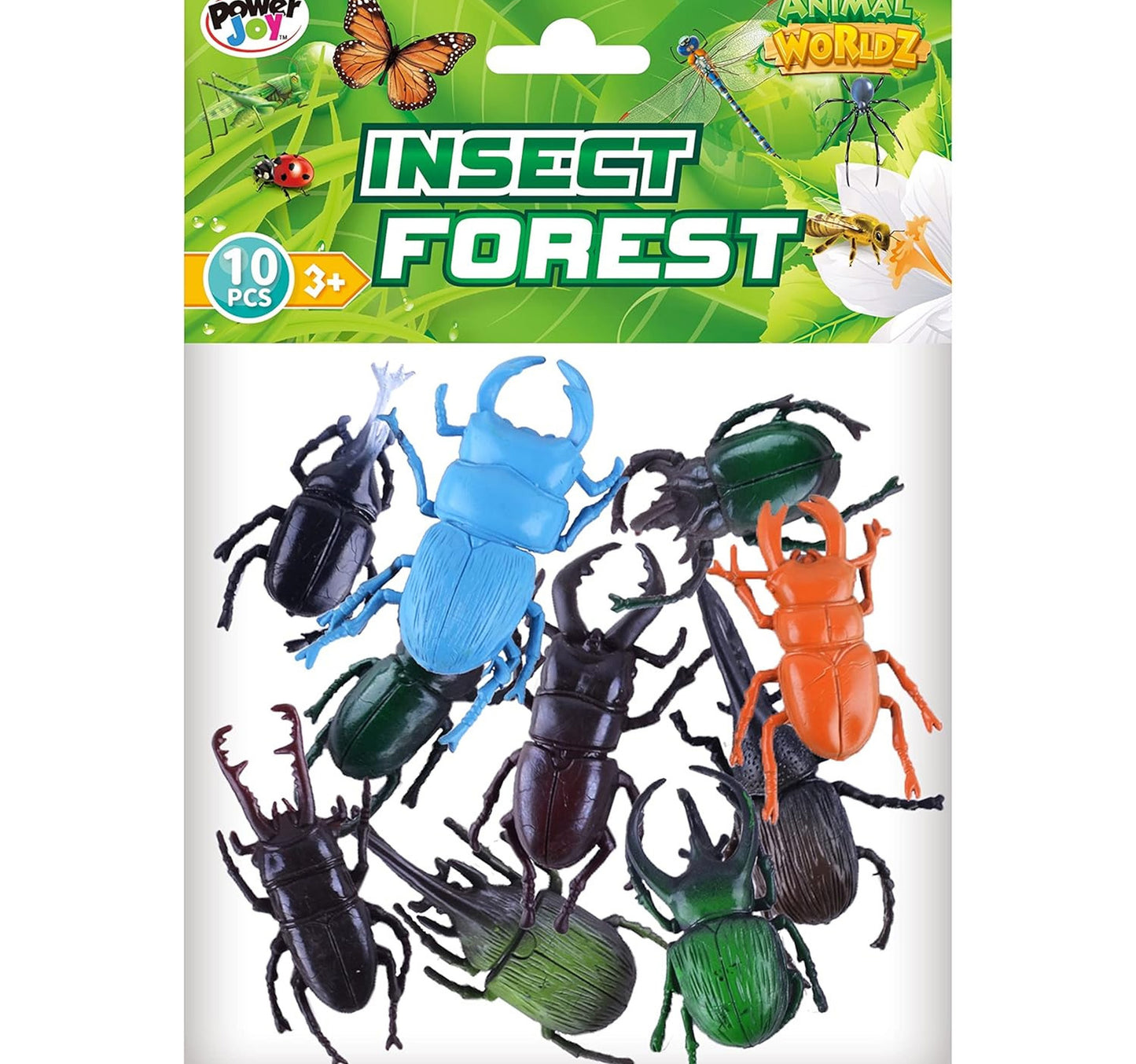 Power Joy Animal World Insects Play Set, 10 pcs, 2046B