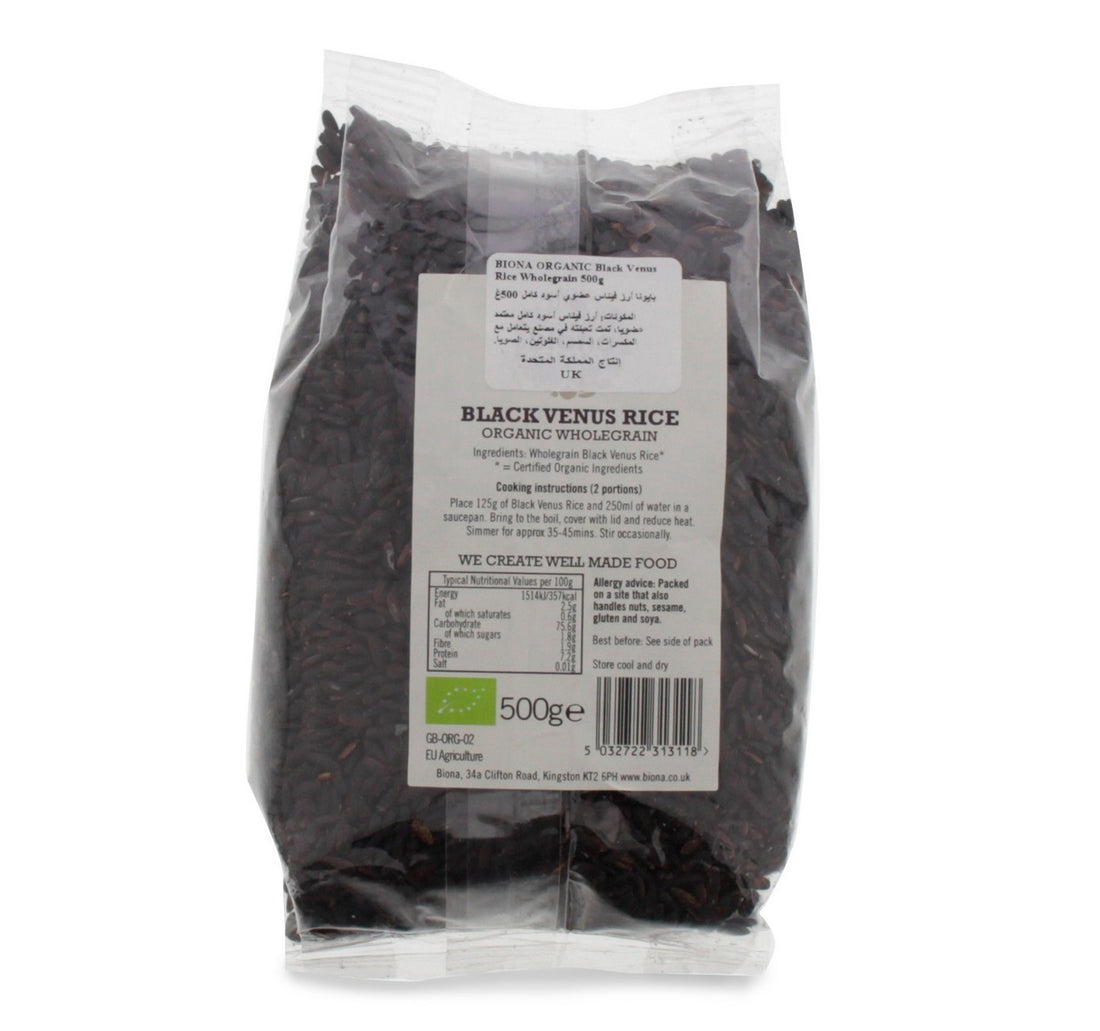 Biona Organic Black Venus Wholegrain Rice 500 g