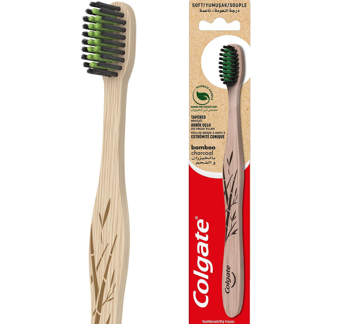 Colgate Bamboo Charcoal Soft Toothbrush Assorted Colour 1 pc