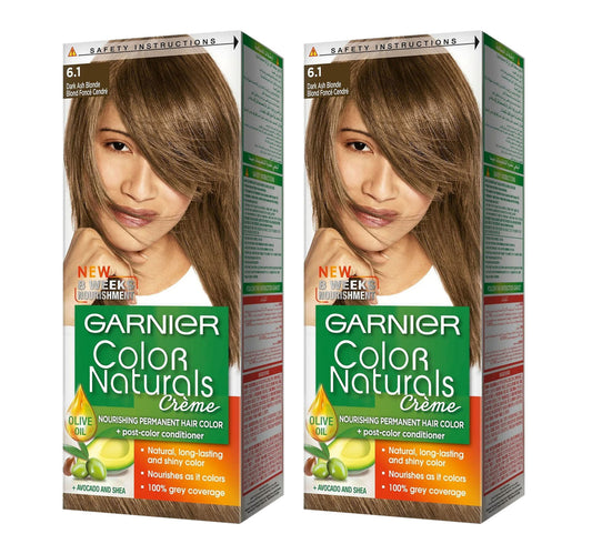 Garnier Color Naturals Creme Dark Ash Blonde 6.1 Value Pack 2 x 1 pkt