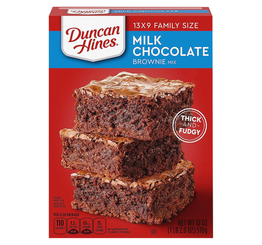 Duncan Hines Milk Chocolate Brownie Mix 510 g