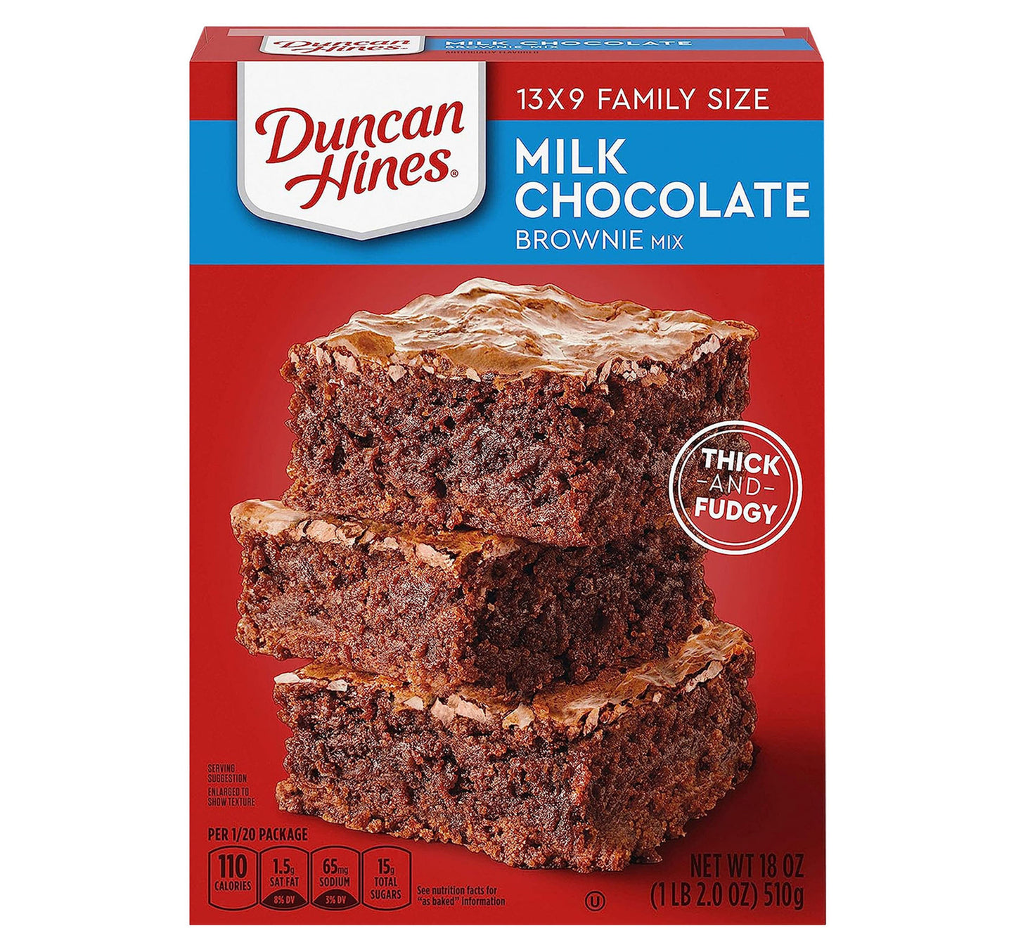 Duncan Hines Milk Chocolate Brownie Mix 510 g