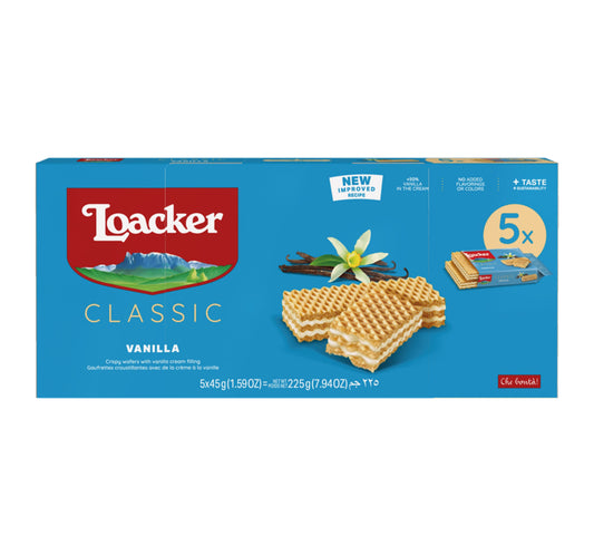 Loacker Vanilla Crispy Wafer 25 x 45 g