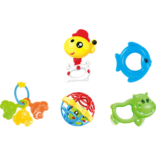 First Step Baby Rattle Set, 5 pcs, BM6005-3A25