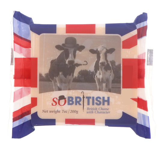 So British Mild Coloured Cheddar Cheese 200 g