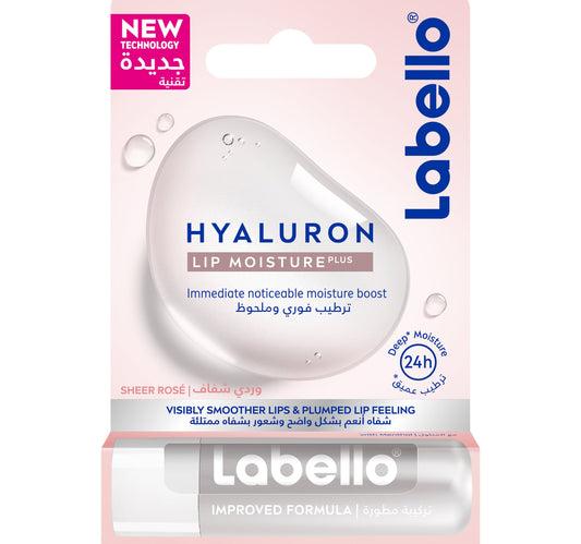 Labello Lip Balm Hyaluron Lip Moisture Plus Sheer Rosé 5.2g