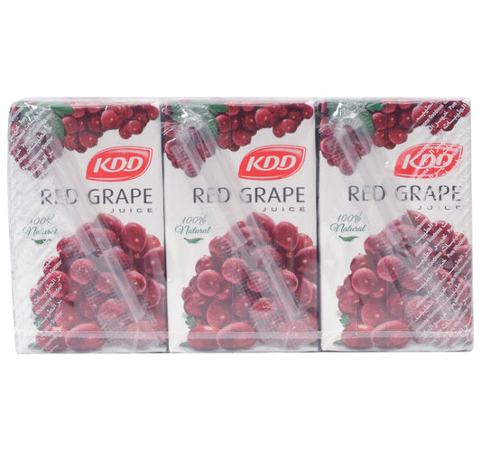 KDD Red Grape Juice 250 ml x 6 Pieces