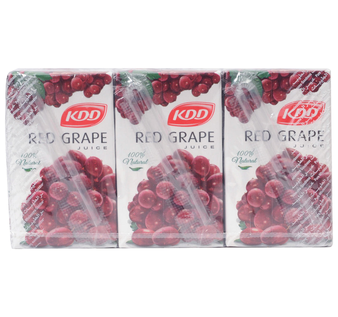 KDD Red Grape Juice 250 ml x 6 Pieces
