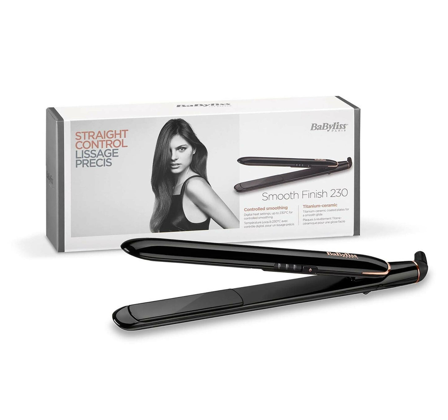 Babyliss Titanium Ceramic Heat Mat Hair Straightener ST250SDE