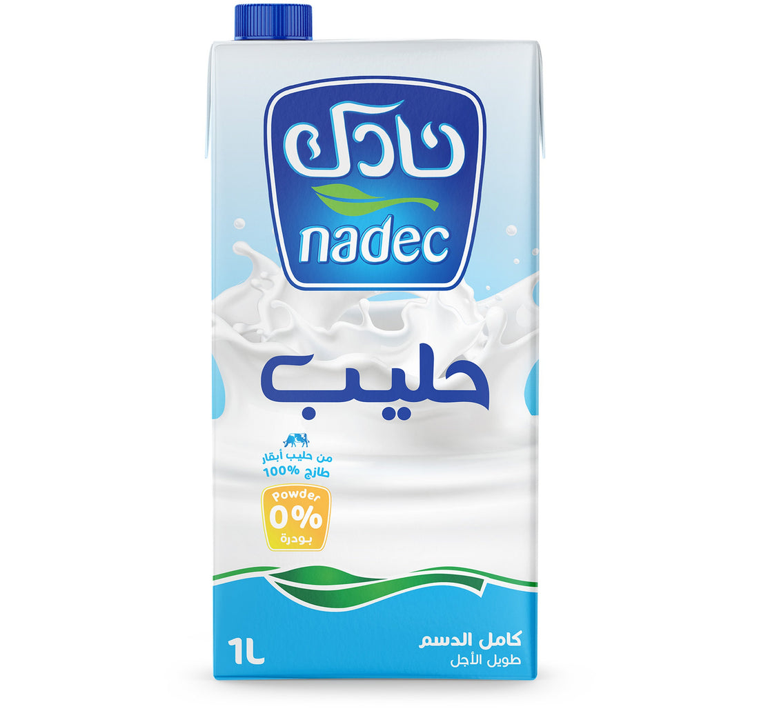 Nadec Long Life Full Fat Milk 1 Litre