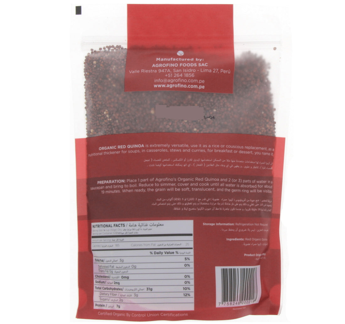 Agrofino Organic Red Quinoa 340 g