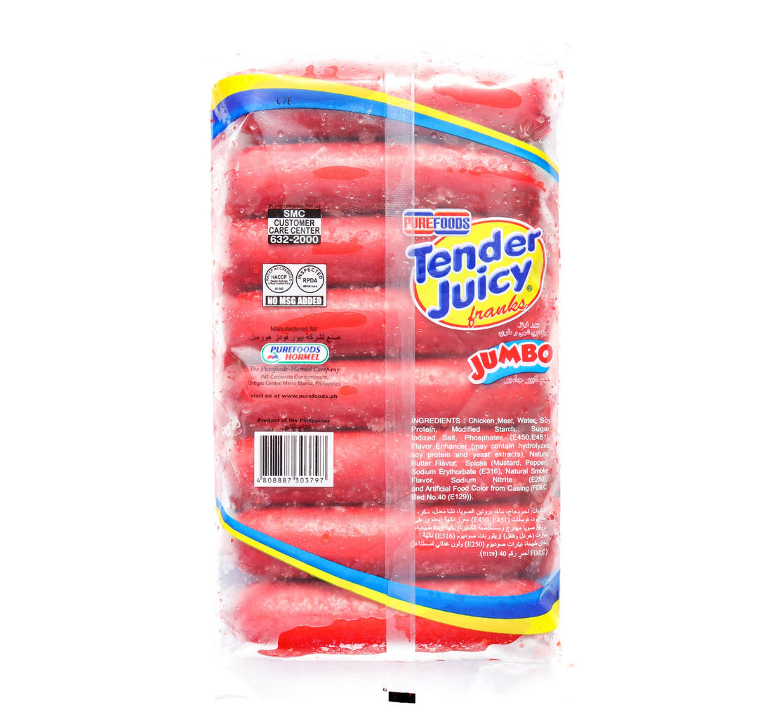 Pure Foods Tender Juicy Franks Jumbo 500 g