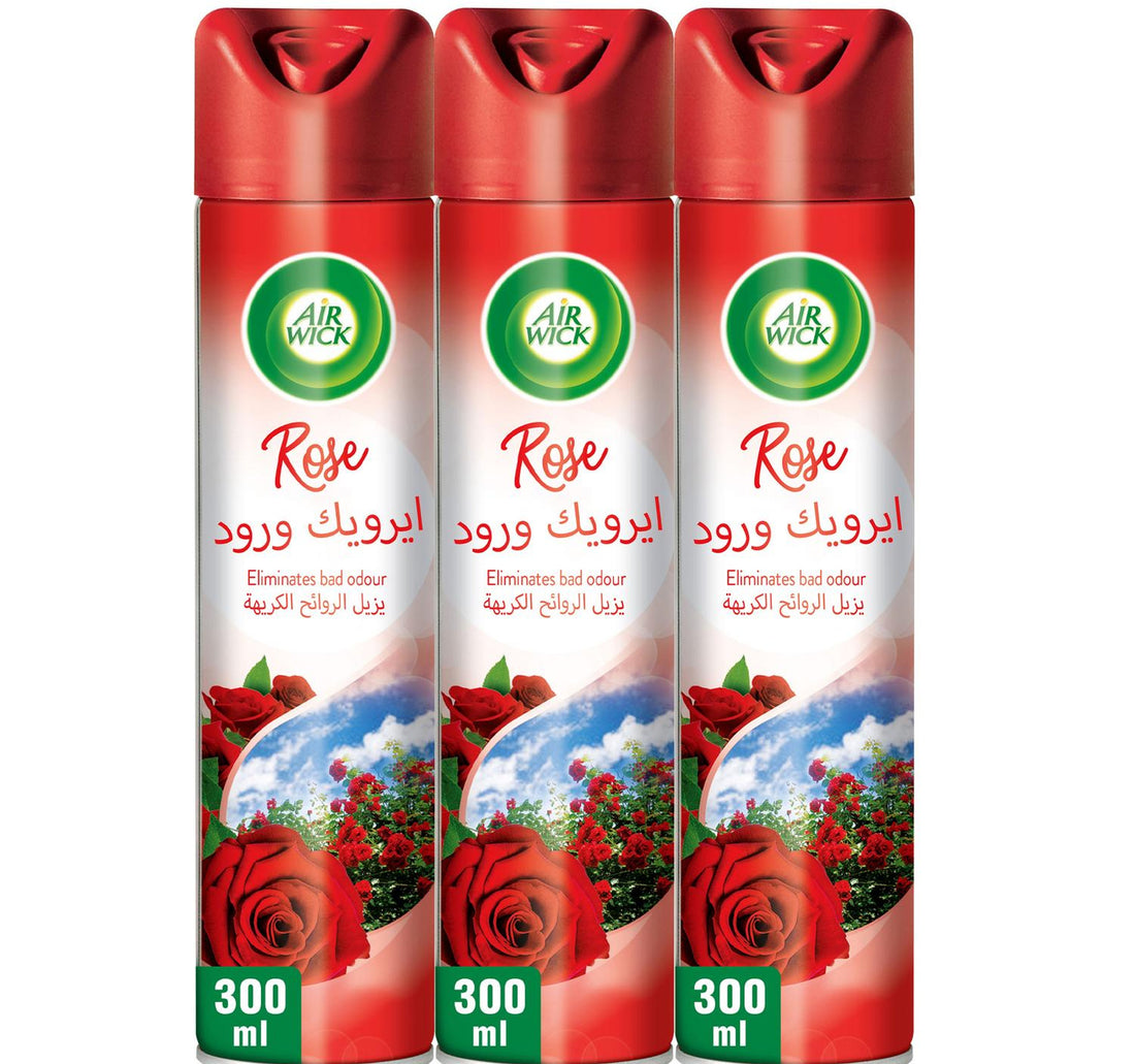 معطر جو إير ويك برائحة الورد 3 × 300 مل