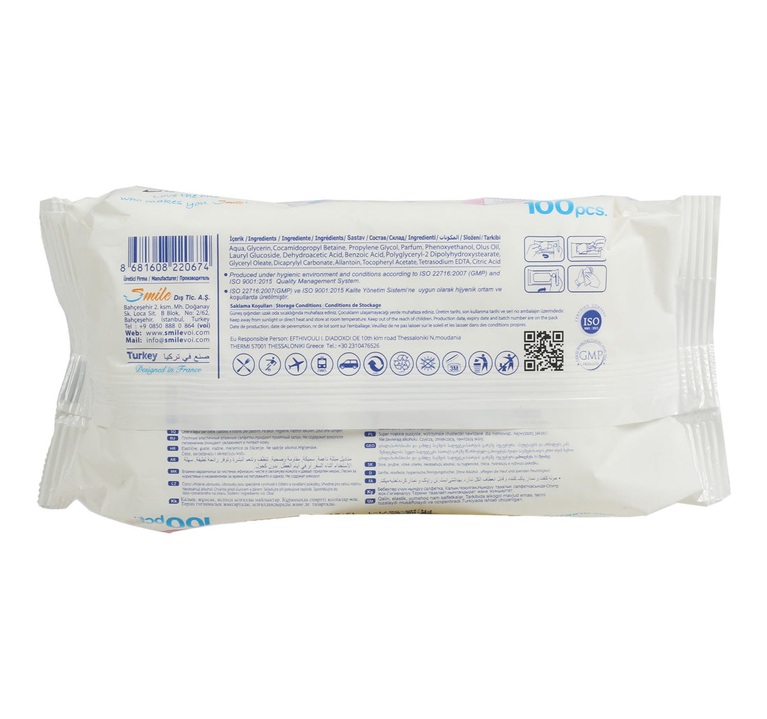 Voi Wet Wipes Valentine Rose 100pcs