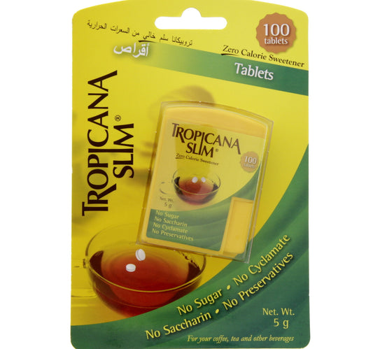 أقراص تروبيكانا سليم للتحلية الخالية من السعرات الحرارية - ١٠٠ قرص