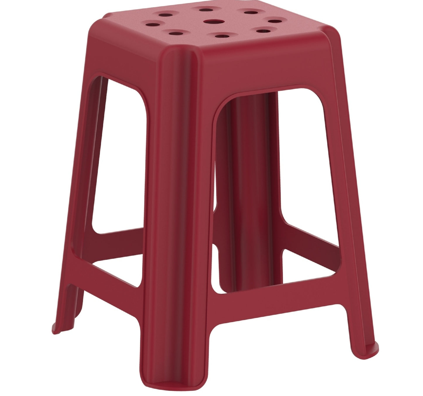 Cosmoplast Plastic High Stool 400519 Assorted Colors IFHHCH166 L 37 x W 37 x Ht 46cm