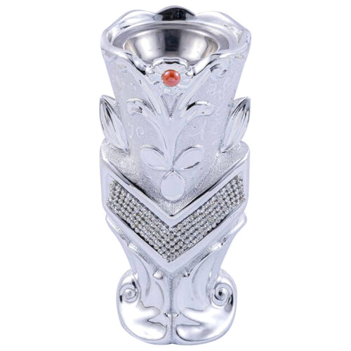 Maple Leaf Livia Ceramic Burner 18.3cm Silver