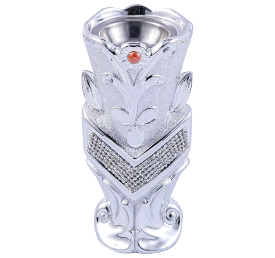 Maple Leaf Livia Ceramic Burner 18.3cm Silver