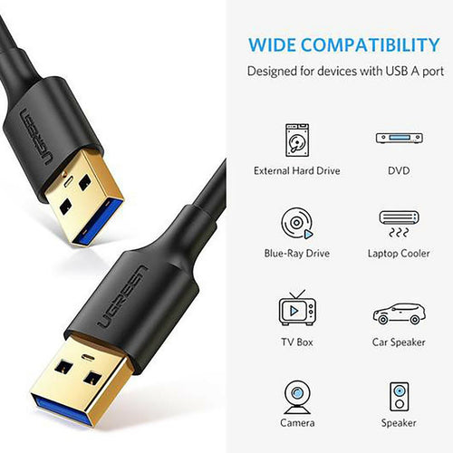 Ugreen USB 3.0 TypeA Male-Male Cable 10370