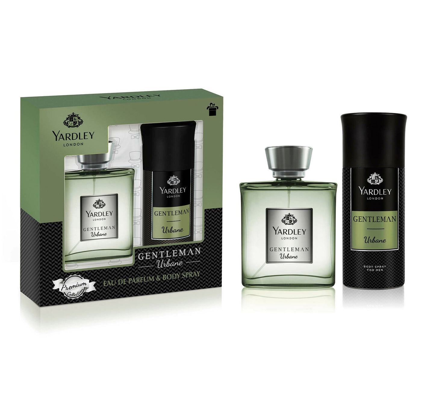 Yardley EDT Gentleman Urbane 100 ml + Deodorant Body Spray For Men 150 ml