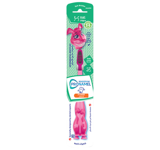 Sensodyne Pronamel Kids Toothbrush For Children 3-5 years Assorted Crocodile and Bunny 1 pc