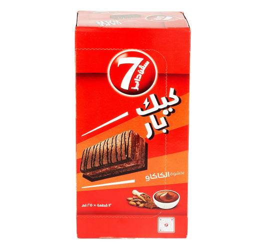 7 Days Cake Bar With Cocoa Filling 12 x 25 g