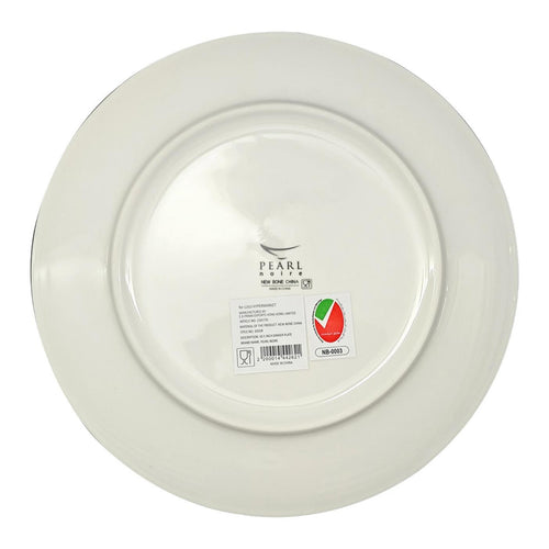 Pearl Noire Dinner Plate, 10.5 inches, White, NBC105GR-LIM