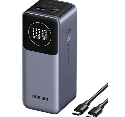 Ugreen Nexode 12000mAh Power Bank, Gray, 100W, PB724-35526B