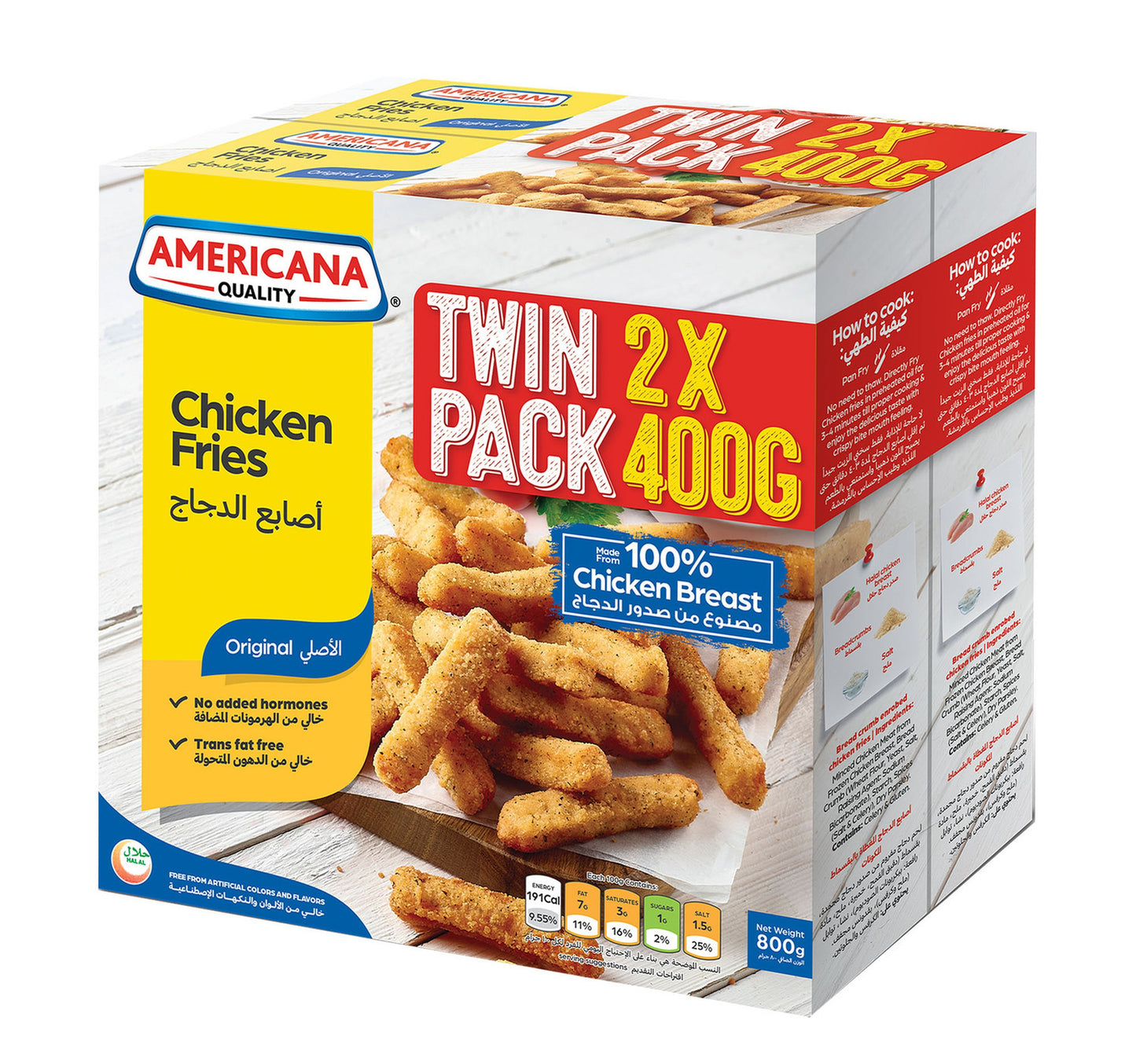 Americana Chicken Fries 2 x 400 g