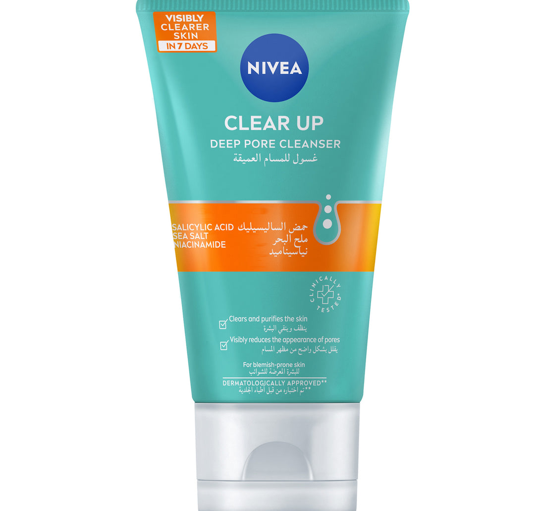 Nivea Clear Up Deep Pore Cleanser Face Wash for Acne-Prone Skin 150 ml