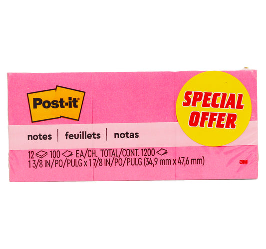 3M Post-It Notes Neon Colors 653-AN