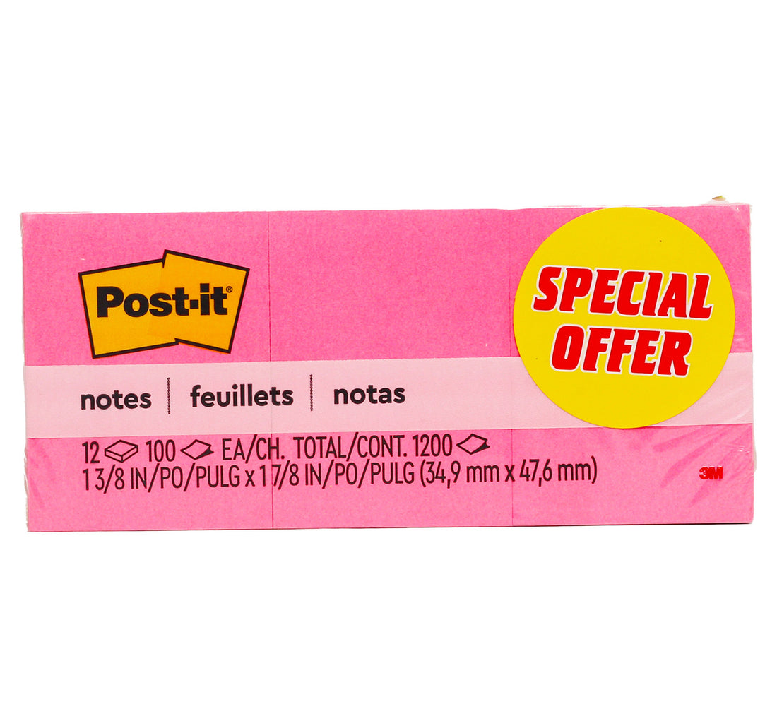 ملاحظات 3M Post-It بألوان نيون 653-AN