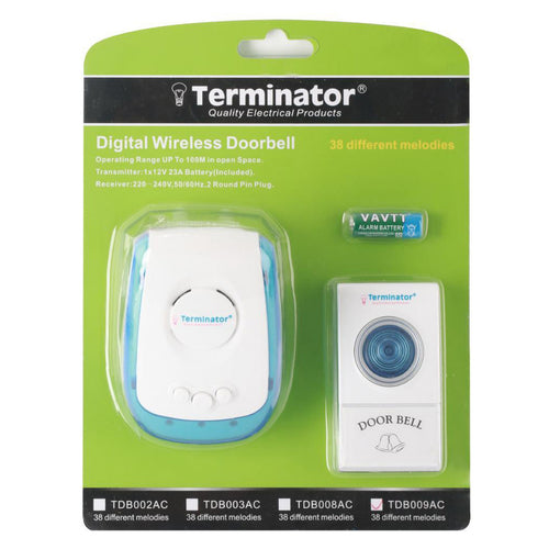 Terminator Wireless Door Bell TDB 009AC