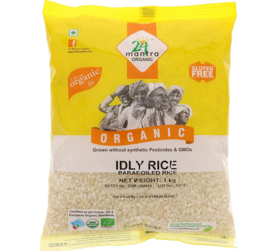 24 Mantra Organic Idly Rice Paraboiled Rice 1 kg