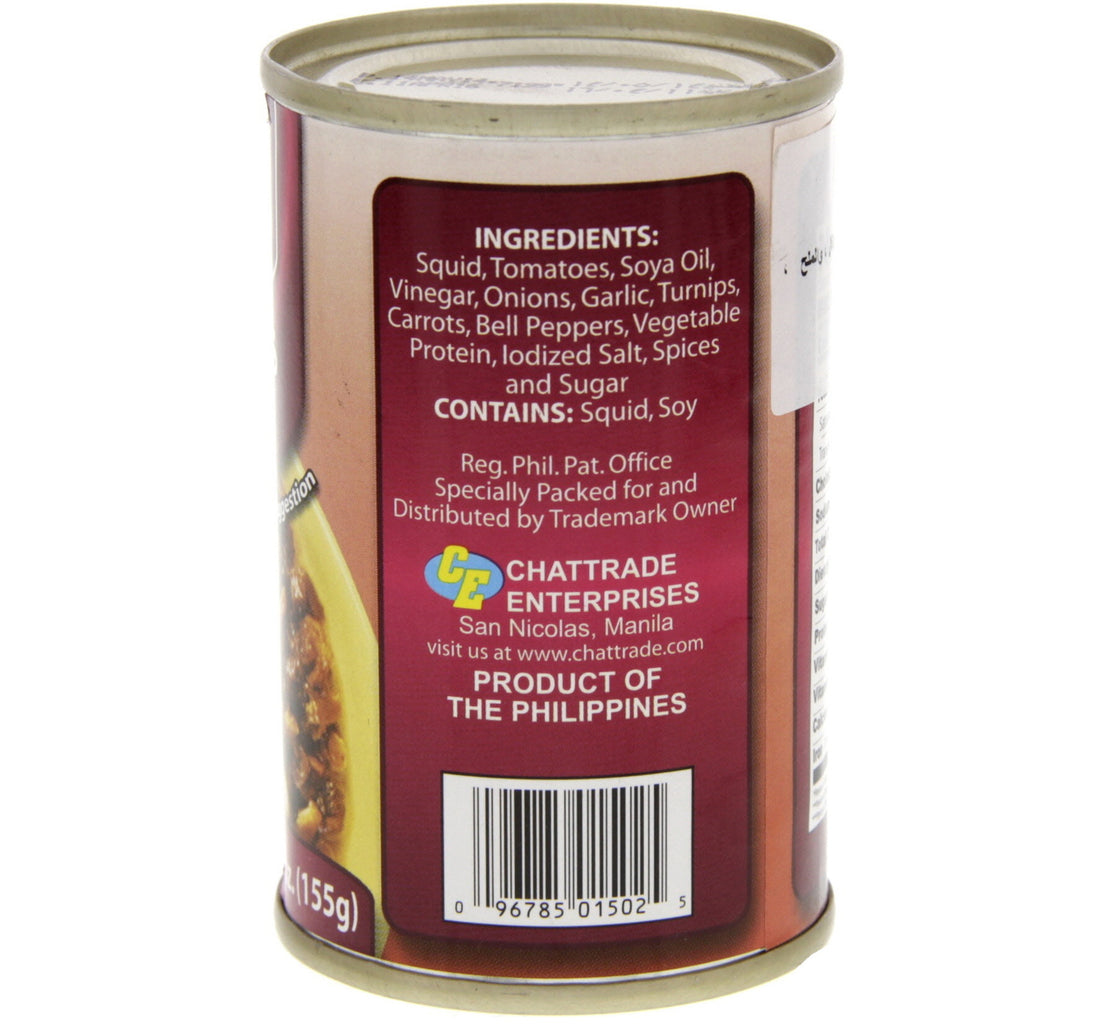 Saba Squid Bopis Spicy Squid Cubes 155 g