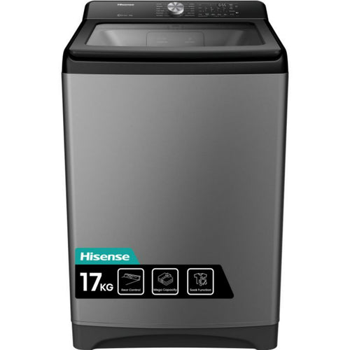 Hisense Top Load Fully Automatic Washing Machine, 17 kg, 700 RPM, Titanium Grey, WT3T1723UT
