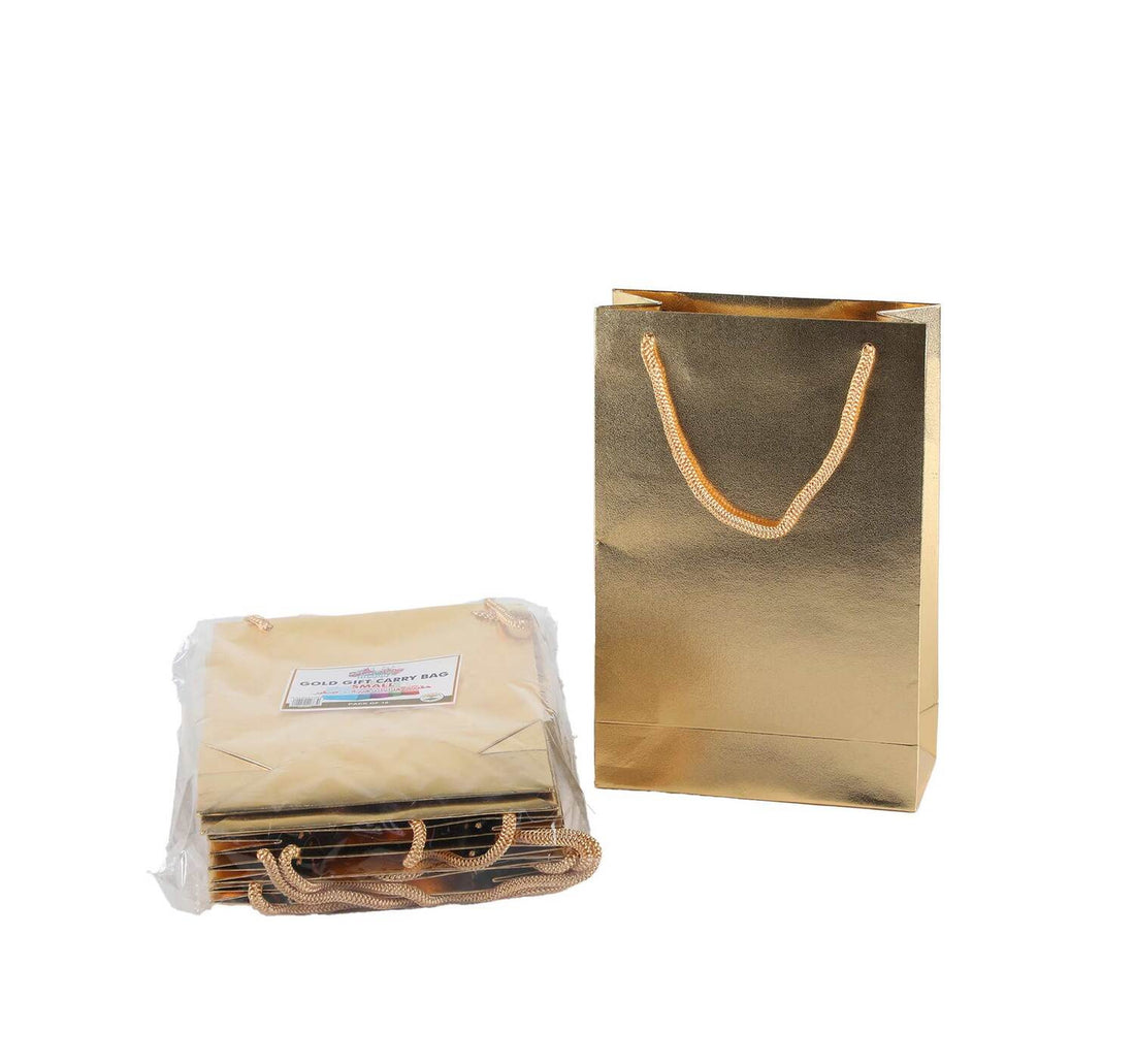 Party Fusion Gift Bag Gold 15x22x6