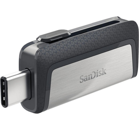 Sandisk USB Type-C Ultra Dual Drive Flash Drive, 128 GB, SDDDC2-128