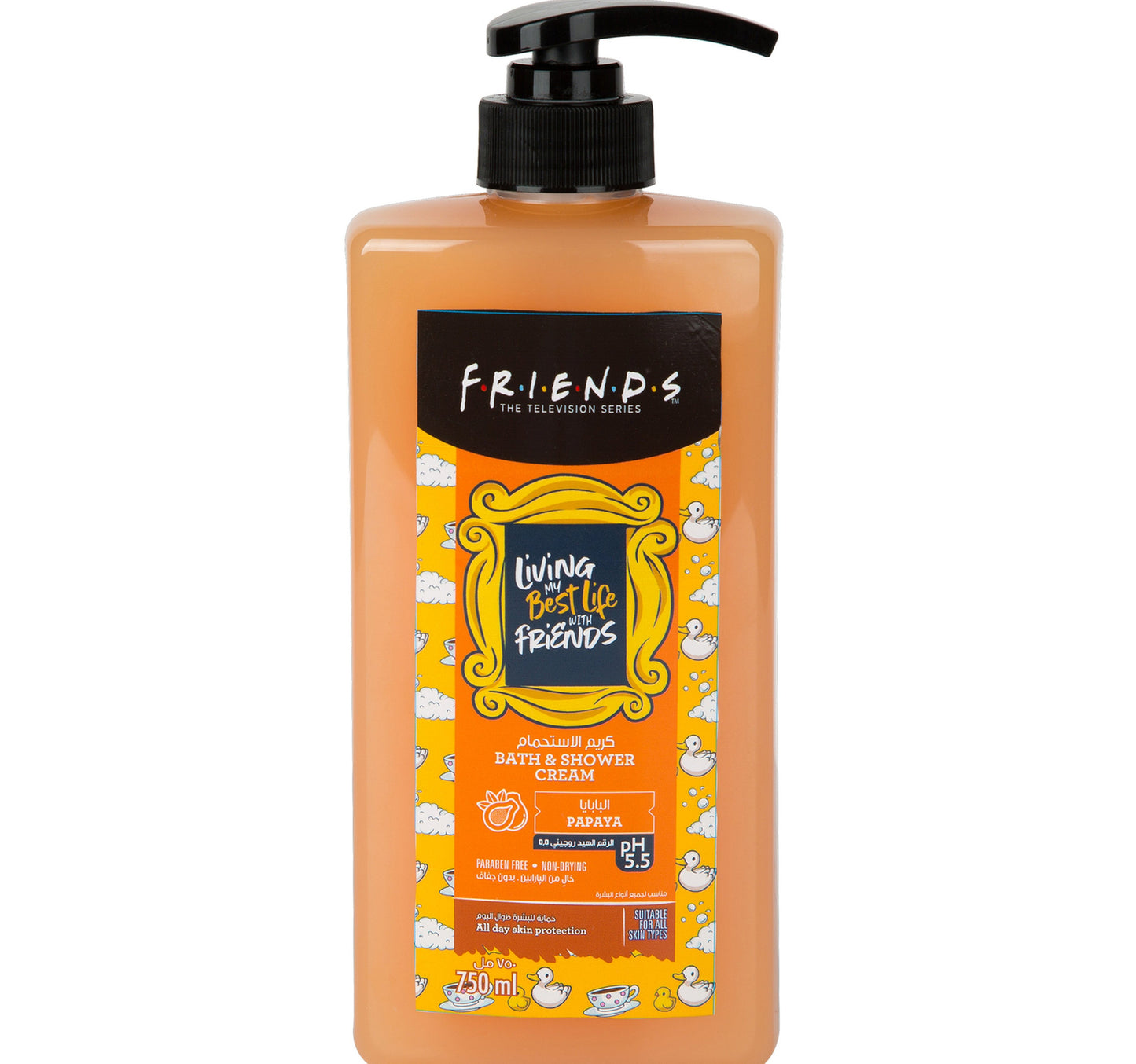 Friends Papaya Bath & Shower Cream 750 ml
