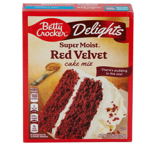 Betty Crocker Delights Super Moist Red Velvet Cake Mix 375 g
