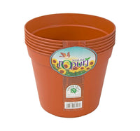 Green Leaf Seed Pot 16cm 6pcs 6516 Assorted Colors