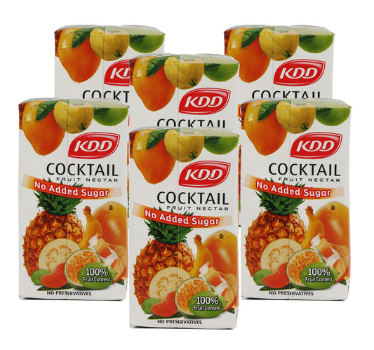 KDD Cocktail Fruit Nectar No Added Sugar 6 x 125 ml
