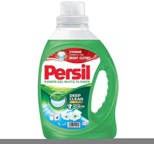 Persil Power Gel White Flower Liquid Laundry Detergent 1 Litre